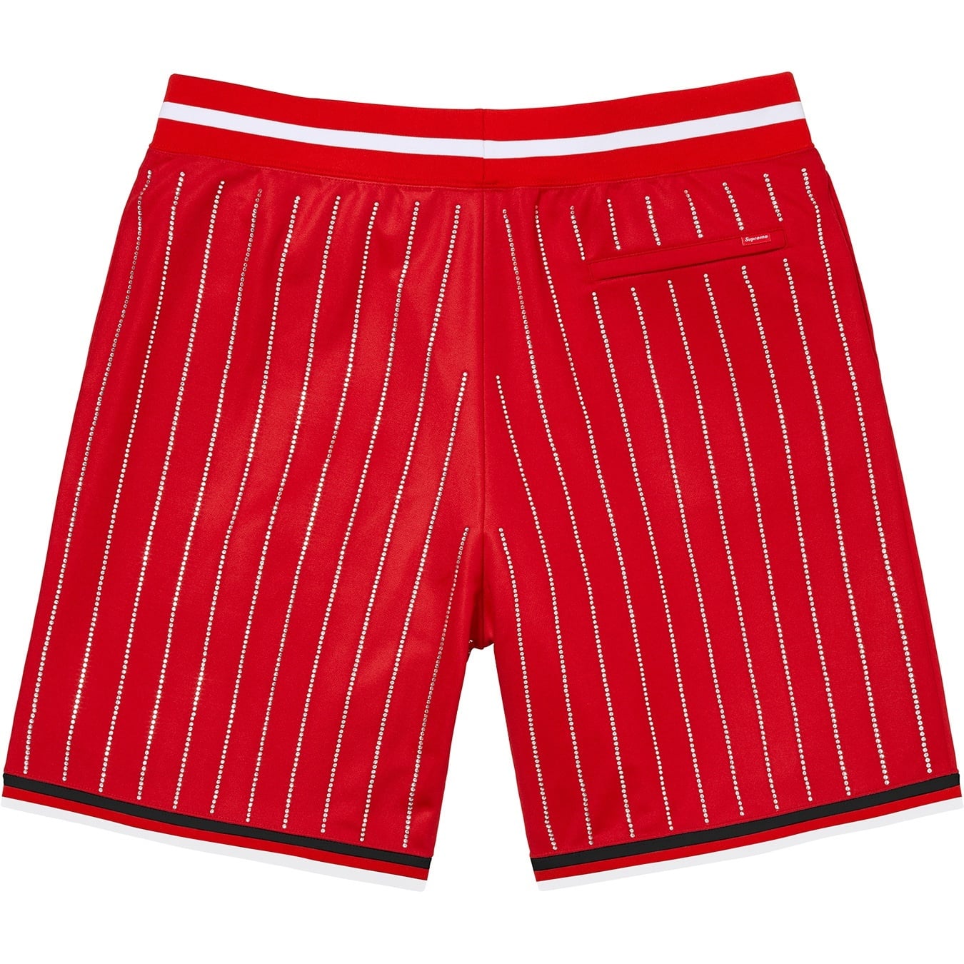Rhinestone Stripe Basketball Short view 2